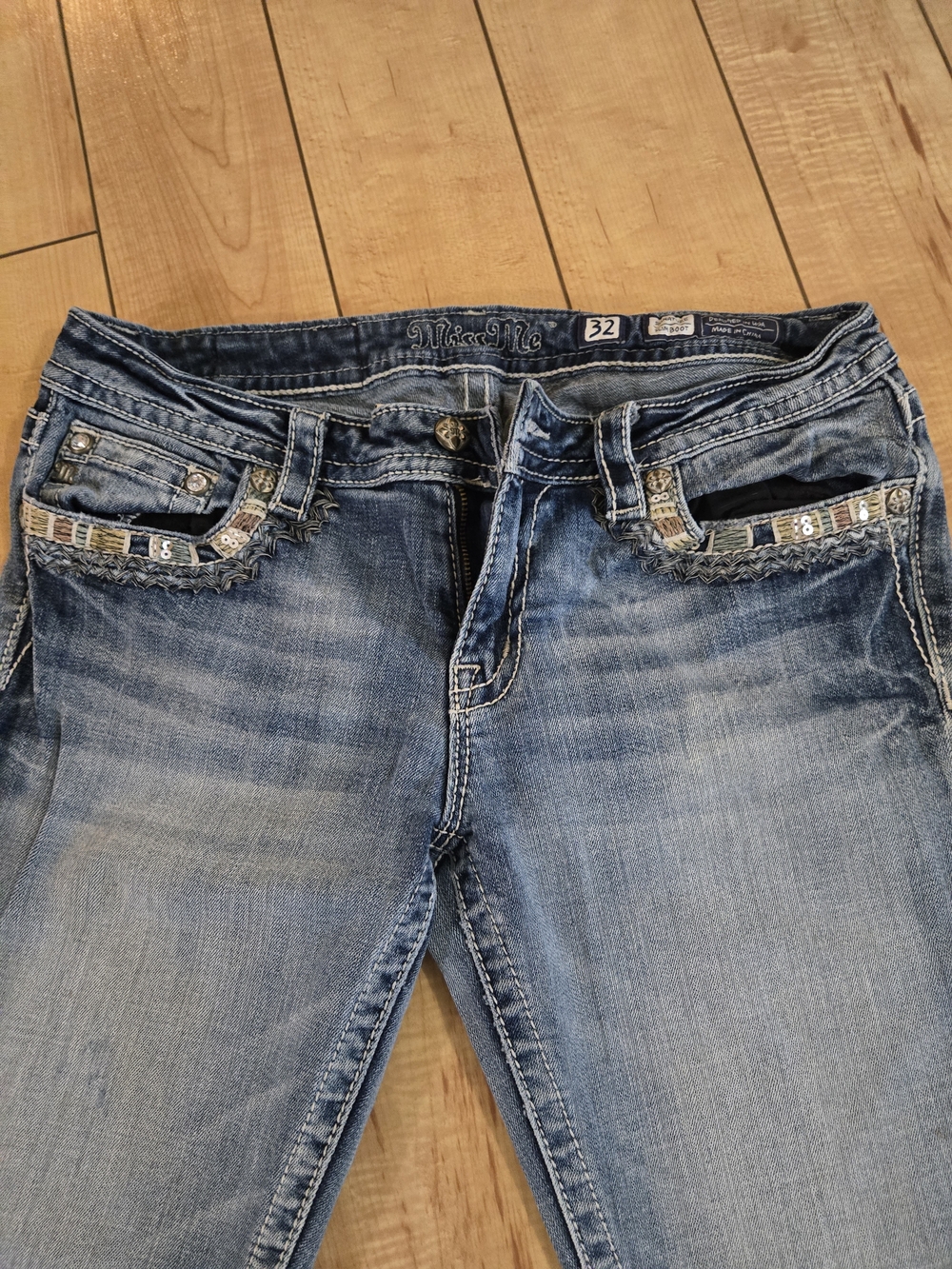 Miss Me Embellished Light Blue Women's Jeans